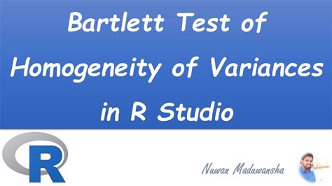 bartlett's test of homogeneity